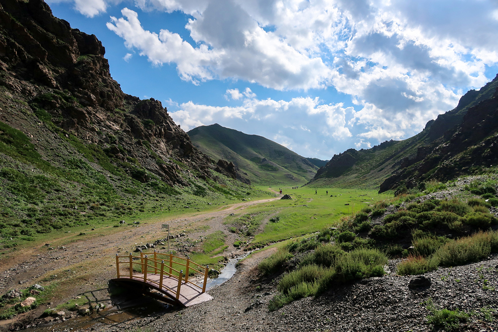 Belle vallée Yol en Mongolie