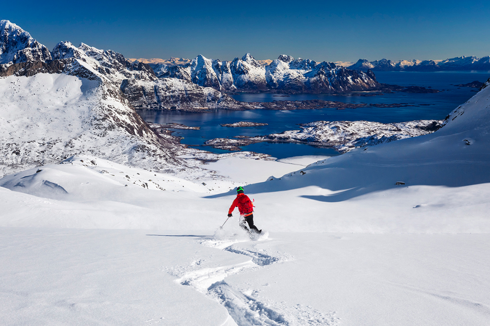 Ski dans les îles Lofoten
