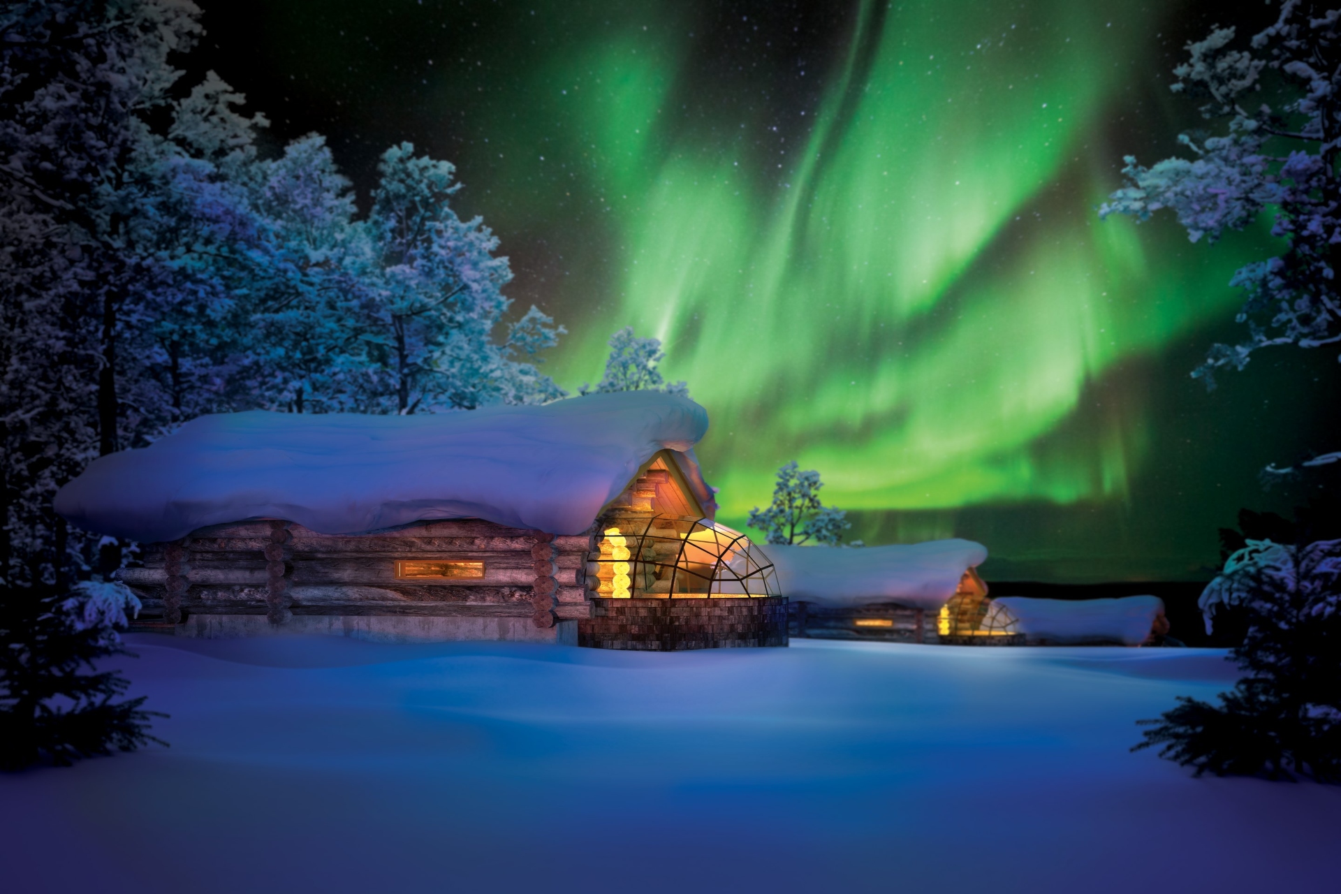 voyage en finlande aurore boreale